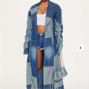 Don't Talk Loud Denim Coat - Vintage Wash